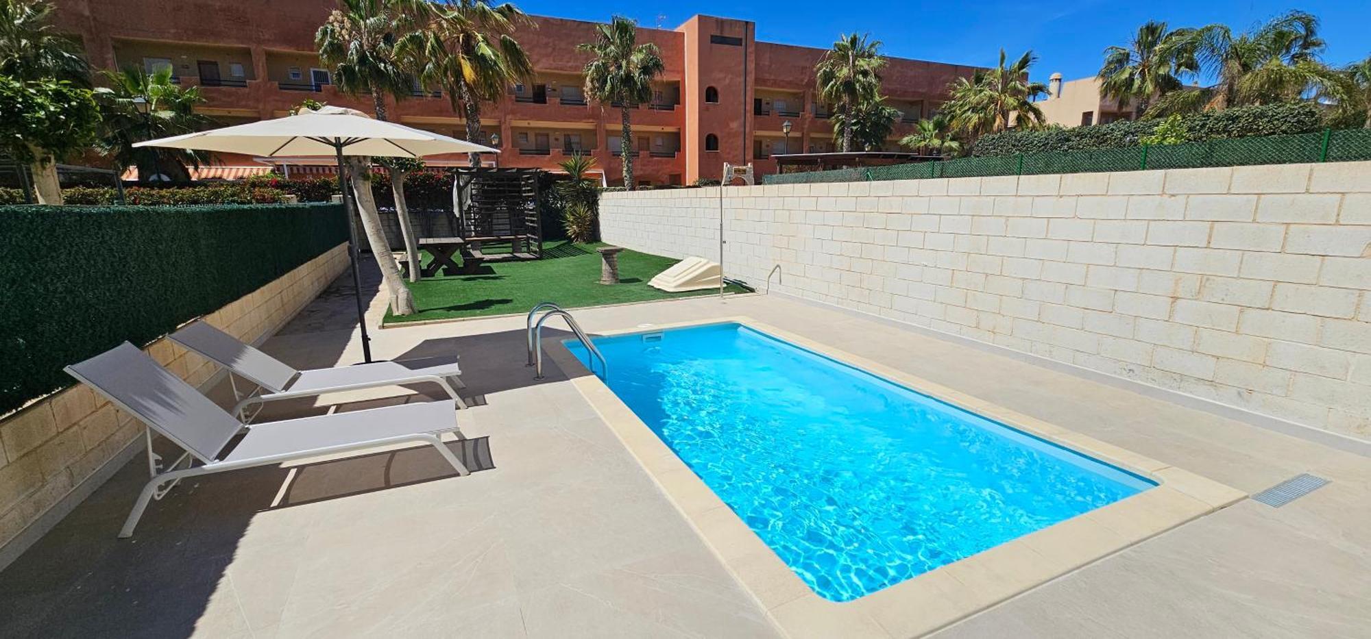Homes Of Spain, Apartamentos Paraiso Vera Playa, Fatu Hiva, Bajo A Con Piscina Privada En Jardin Privado, Primera Linea De Playa, Wifi Zewnętrze zdjęcie